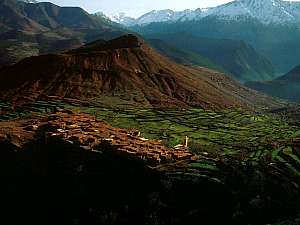Maroc - Village dans la vallée d'Ourika